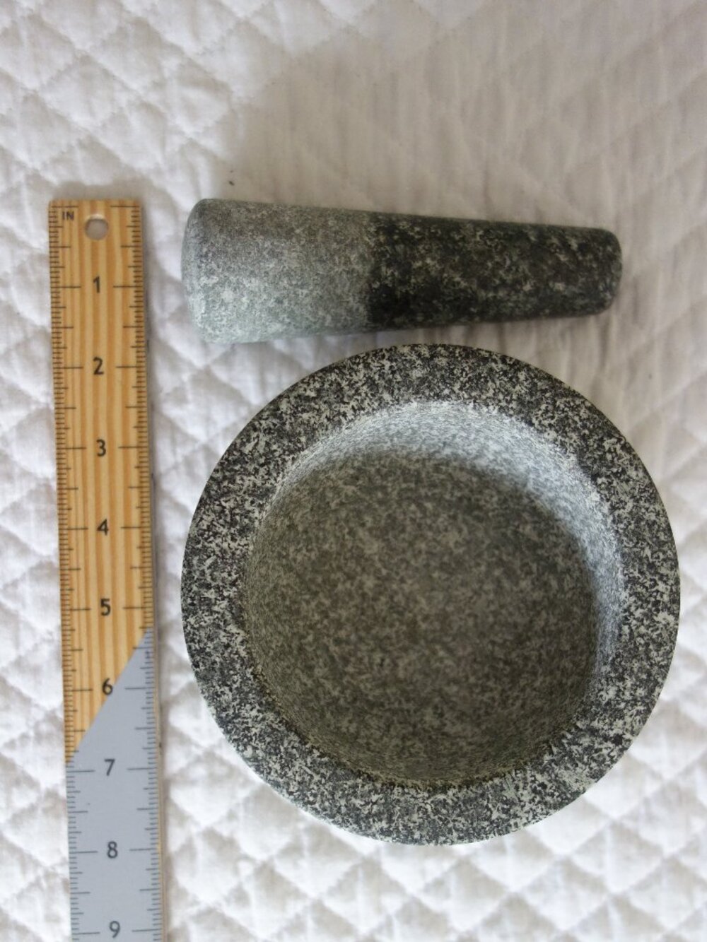 Heavy Duty Gray Granite Mortar and Pestel (new?) - Picture 2 of 5
